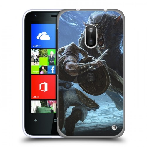 Дизайнерский пластиковый чехол для Nokia Lumia 620 Skyrim