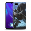 Дизайнерский силиконовый с усиленными углами чехол для OPPO A1k Skyrim