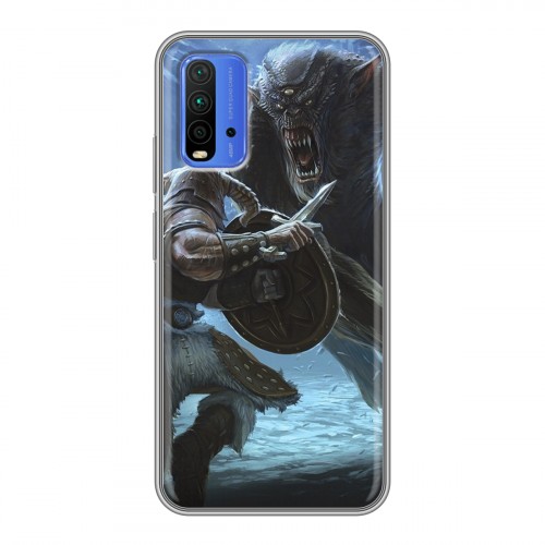 Дизайнерский силиконовый чехол для Xiaomi RedMi 9T Skyrim