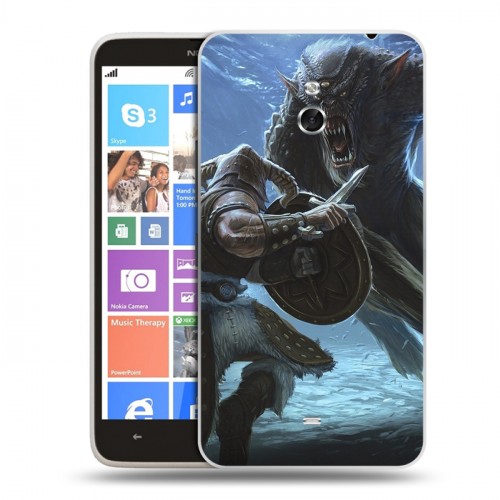 Дизайнерский пластиковый чехол для Nokia Lumia 1320 Skyrim