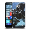 Дизайнерский пластиковый чехол для Microsoft Lumia 640 Skyrim