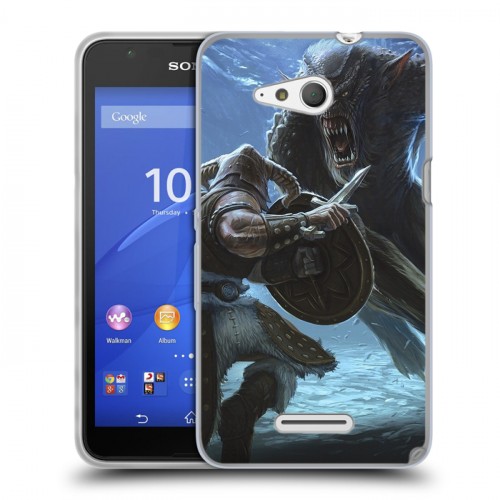 Дизайнерский пластиковый чехол для Sony Xperia E4g Skyrim