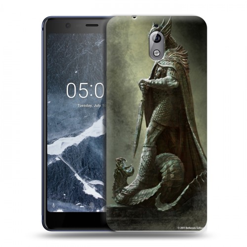 Дизайнерский силиконовый чехол для Nokia 3.1 Skyrim