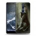 Дизайнерский пластиковый чехол для Nokia 5.1 Skyrim