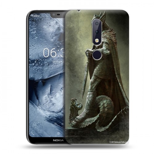 Дизайнерский пластиковый чехол для Nokia 6.1 Plus Skyrim