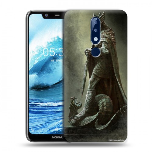 Дизайнерский силиконовый чехол для Nokia 5.1 Plus Skyrim