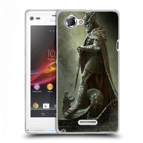 Дизайнерский пластиковый чехол для Sony Xperia L Skyrim