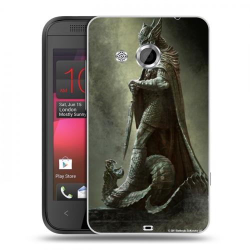 Дизайнерский пластиковый чехол для HTC Desire 200 Skyrim