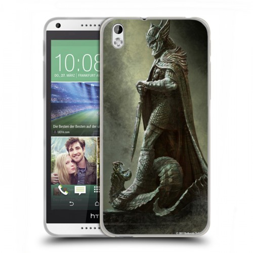 Дизайнерский пластиковый чехол для HTC Desire 816 Skyrim