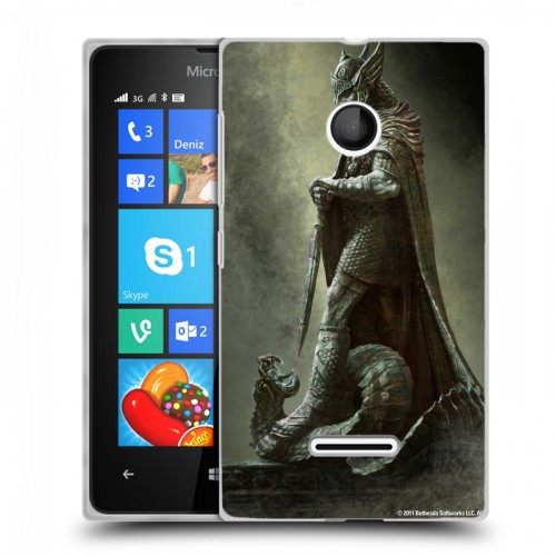 Дизайнерский пластиковый чехол для Microsoft Lumia 435 Skyrim