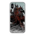 Дизайнерский силиконовый чехол для Iphone x10 Skyrim