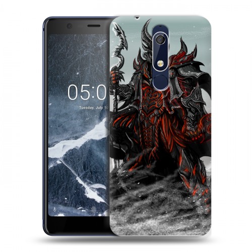 Дизайнерский пластиковый чехол для Nokia 5.1 Skyrim