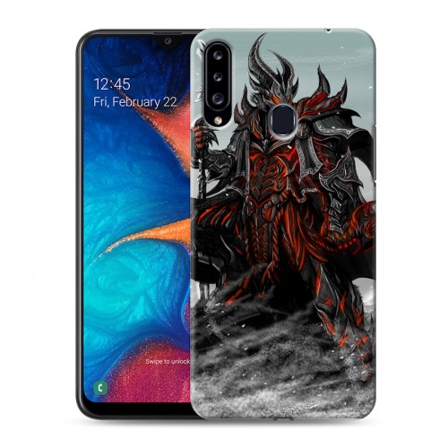 Дизайнерский пластиковый чехол для Samsung Galaxy A20s Skyrim