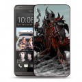 Дизайнерский пластиковый чехол для HTC Desire 700 Skyrim