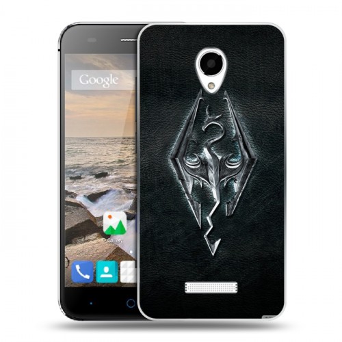 Дизайнерский силиконовый чехол для Micromax Canvas Spark Skyrim