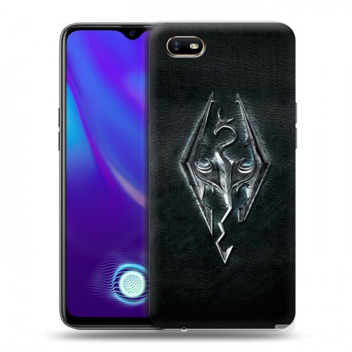 Дизайнерский силиконовый с усиленными углами чехол для OPPO A1k Skyrim