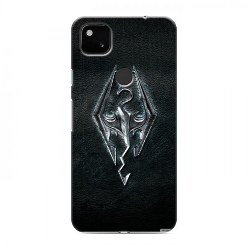 Дизайнерский пластиковый чехол для Google Pixel 4a Skyrim