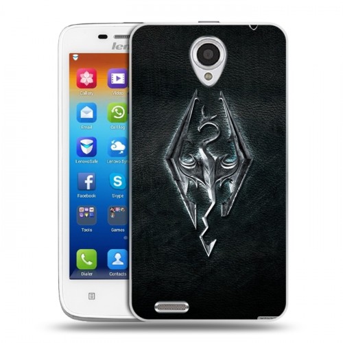 Дизайнерский пластиковый чехол для Lenovo S650 Ideaphone Skyrim