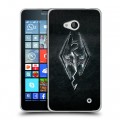 Дизайнерский пластиковый чехол для Microsoft Lumia 640 Skyrim