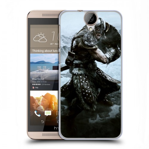 Дизайнерский пластиковый чехол для HTC One E9+ Skyrim