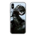 Дизайнерский силиконовый чехол для Iphone x10 Skyrim