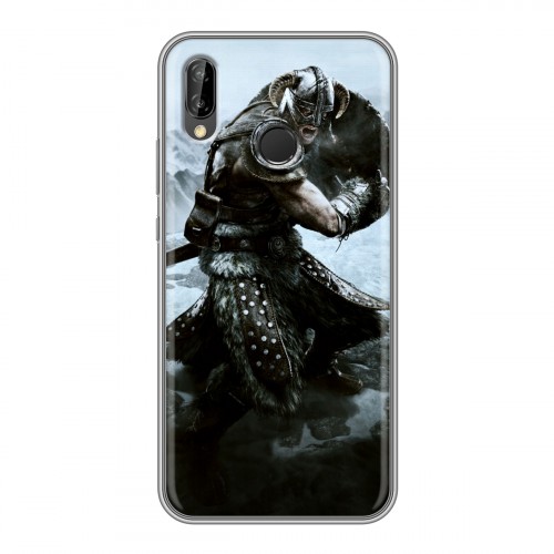 Дизайнерский силиконовый чехол для Huawei P20 Lite Skyrim