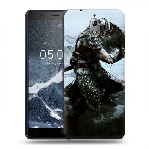 Дизайнерский силиконовый чехол для Nokia 3.1 Skyrim