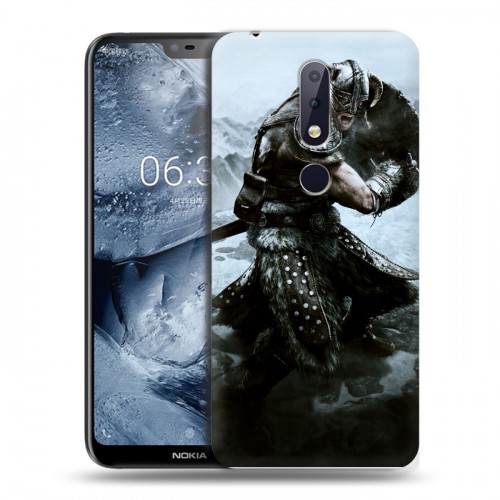 Дизайнерский пластиковый чехол для Nokia 6.1 Plus Skyrim