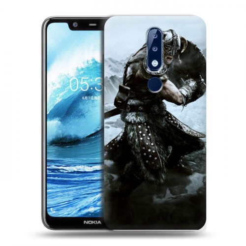 Дизайнерский силиконовый чехол для Nokia 5.1 Plus Skyrim