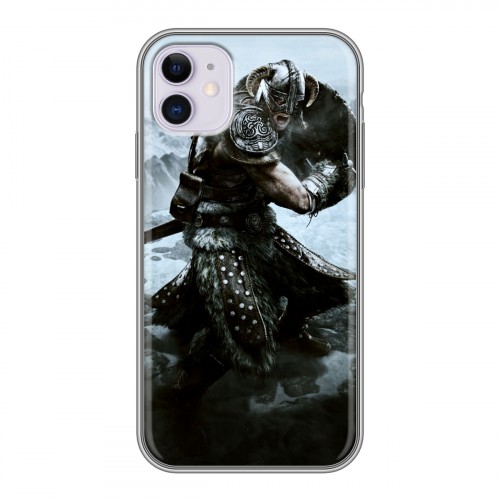 Дизайнерский силиконовый чехол для Iphone 11 Skyrim