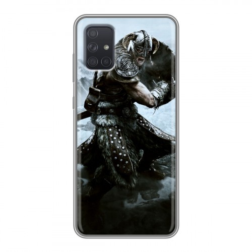 Дизайнерский силиконовый чехол для Samsung Galaxy A71 Skyrim