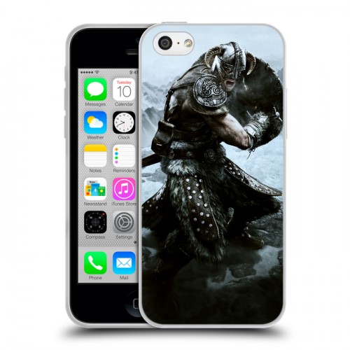 Дизайнерский пластиковый чехол для Iphone 5c Skyrim