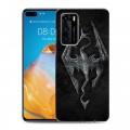 Дизайнерский силиконовый с усиленными углами чехол для Huawei P40 Skyrim