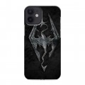 Дизайнерский силиконовый с усиленными углами чехол для Iphone 12 Mini Skyrim