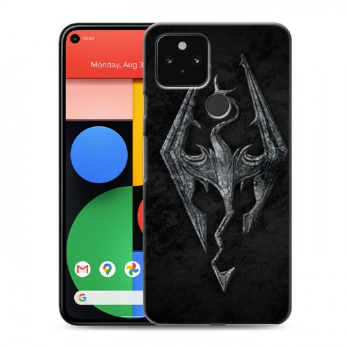 Дизайнерский пластиковый чехол для Google Pixel 5 Skyrim