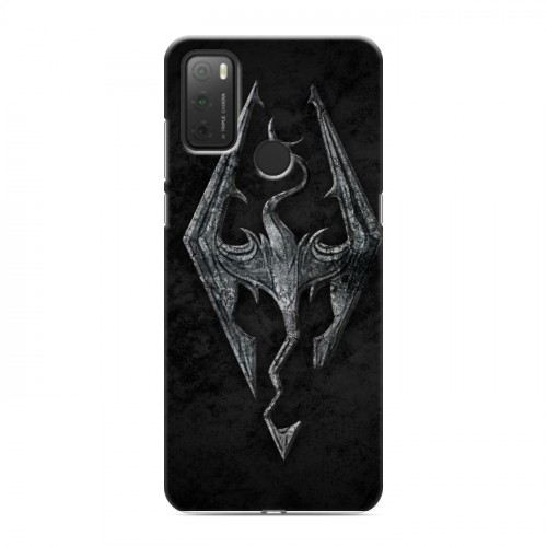 Дизайнерский силиконовый чехол для Alcatel 3L (2021) Skyrim