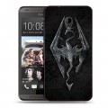 Дизайнерский пластиковый чехол для HTC Desire 700 Skyrim