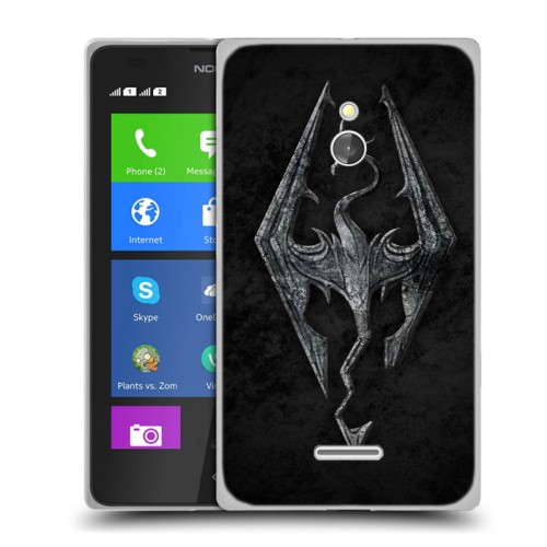 Дизайнерский силиконовый чехол для Nokia XL Skyrim