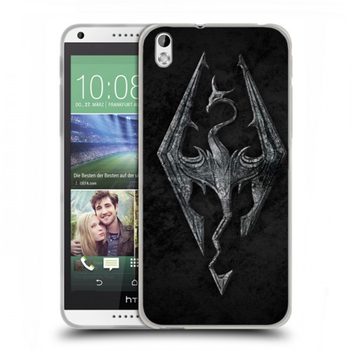 Дизайнерский пластиковый чехол для HTC Desire 816 Skyrim