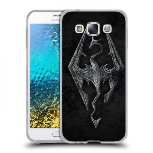 Дизайнерский пластиковый чехол для Samsung Galaxy E5 Skyrim