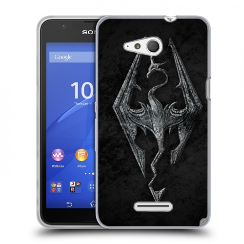 Дизайнерский пластиковый чехол для Sony Xperia E4g Skyrim