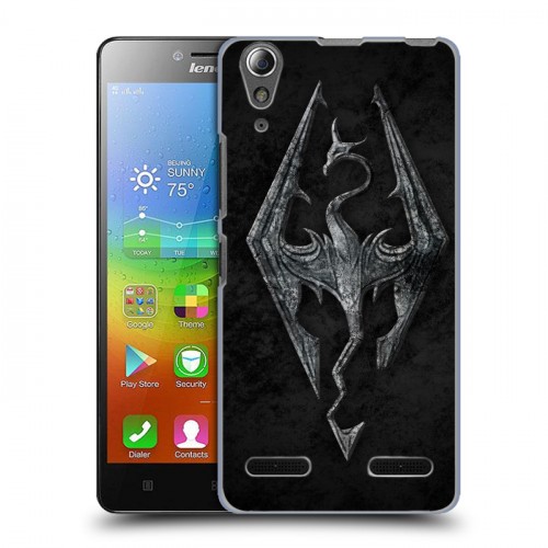 Дизайнерский пластиковый чехол для Lenovo A6000 Skyrim