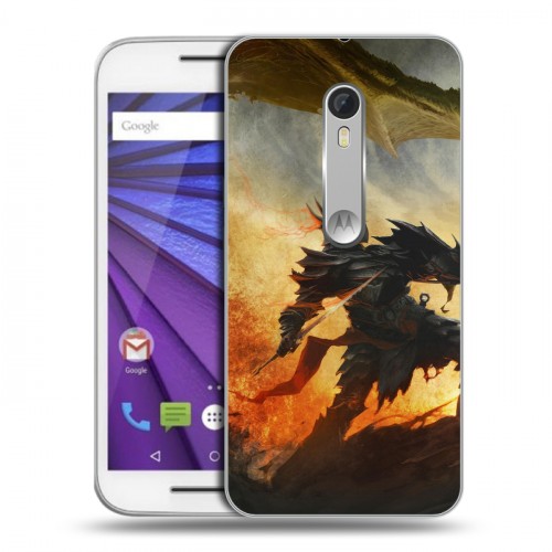 Дизайнерский пластиковый чехол для Lenovo Moto G Skyrim