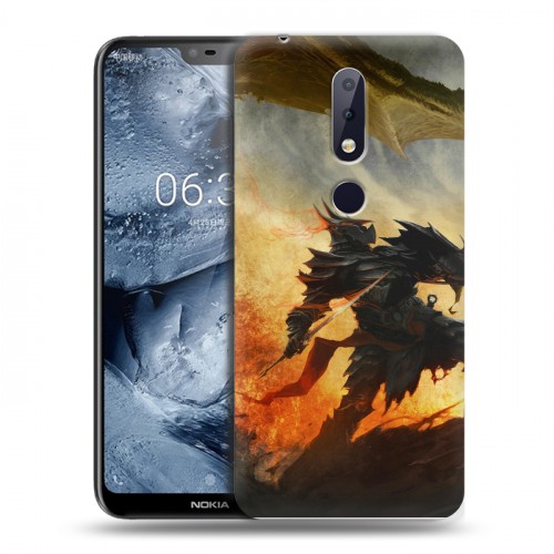 Дизайнерский силиконовый чехол для Nokia 6.1 Plus Skyrim