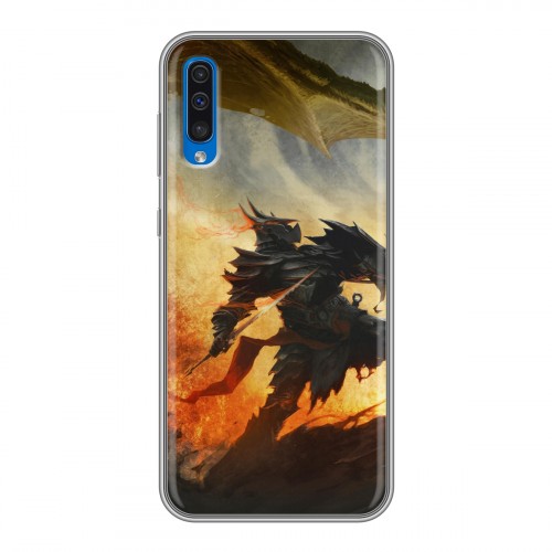 Дизайнерский силиконовый чехол для Samsung Galaxy A50 Skyrim