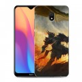 Дизайнерский силиконовый с усиленными углами чехол для Xiaomi RedMi 8A Skyrim