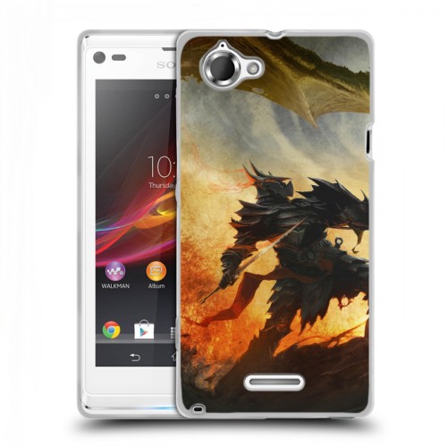 Дизайнерский пластиковый чехол для Sony Xperia L Skyrim