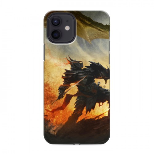 Дизайнерский силиконовый чехол для Iphone 12 Skyrim