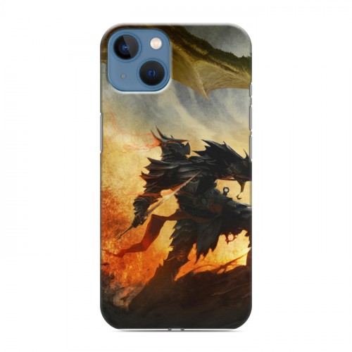 Дизайнерский силиконовый чехол для Iphone 13 Skyrim