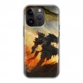 Дизайнерский силиконовый чехол для Iphone 14 Pro Skyrim